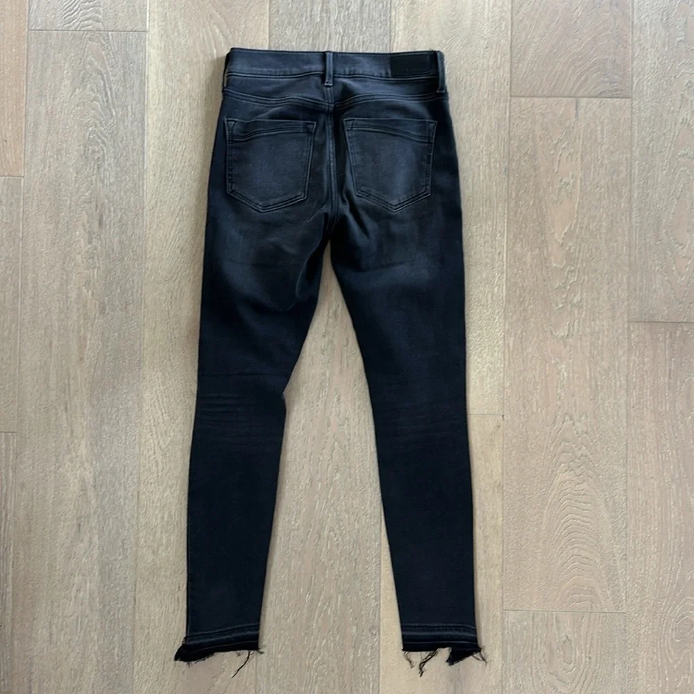 Express Ankle Legging Stretch Mid Rise Distressed Jeans